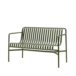 Banco con reposabrazos Palissade Dining, Olive