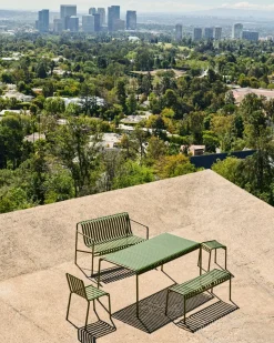 Banco con reposabrazos Palissade Dining, Olive