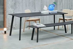 Banco CPH215 Deux 2.0, 200 cm, Black laminate-haya lacada