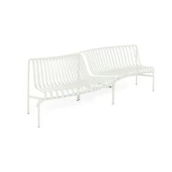 Banco de parque in-out Palissade Dining, Cream white