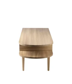 Banco F24 Radius, Oak nature lacquered 45x145 cm