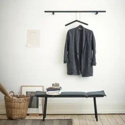 Banco Georg, Roble sin tratar, incluye cojín beige