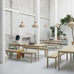 Banco Linear, roble, 170 cm