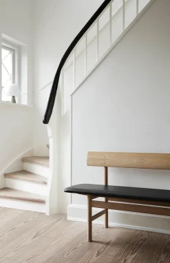 Banco Mogensen 3171, Cuero omni 307-roble enjuagado