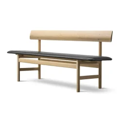 Banco Mogensen 3171, Robado pulido de roble-lær omni 301 black