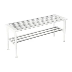 Banco Nostalgi 100 cm, Aluminio-blanco