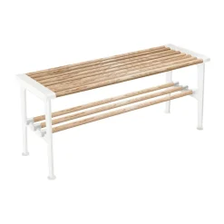 Banco Nostalgi 100 cm, Fresno-blanco