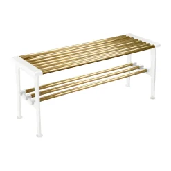 Banco Nostalgi 100 cm, Latón-blanco