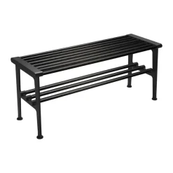 Banco Nostalgi 100 cm, Roble teñido de negro-negro