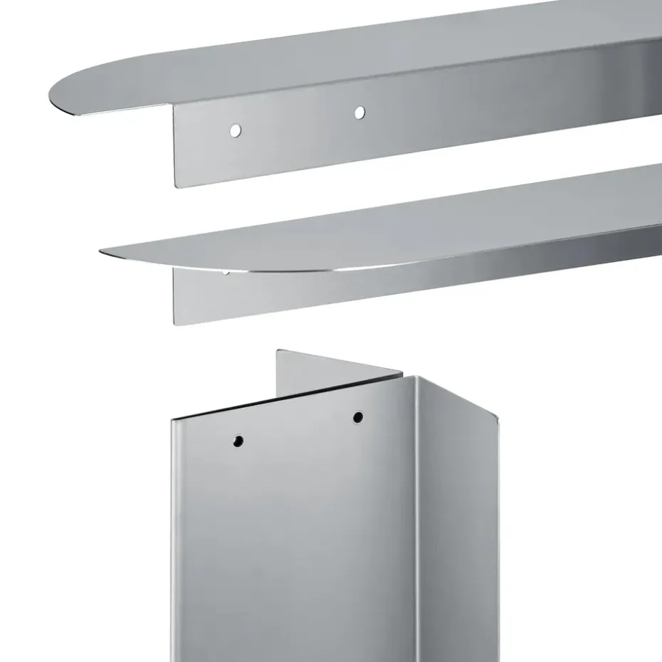 Banco ORU 80x45 cm, Acero inoxidable mate