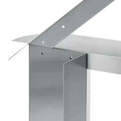 Banco ORU 80x45 cm, Acero inoxidable mate