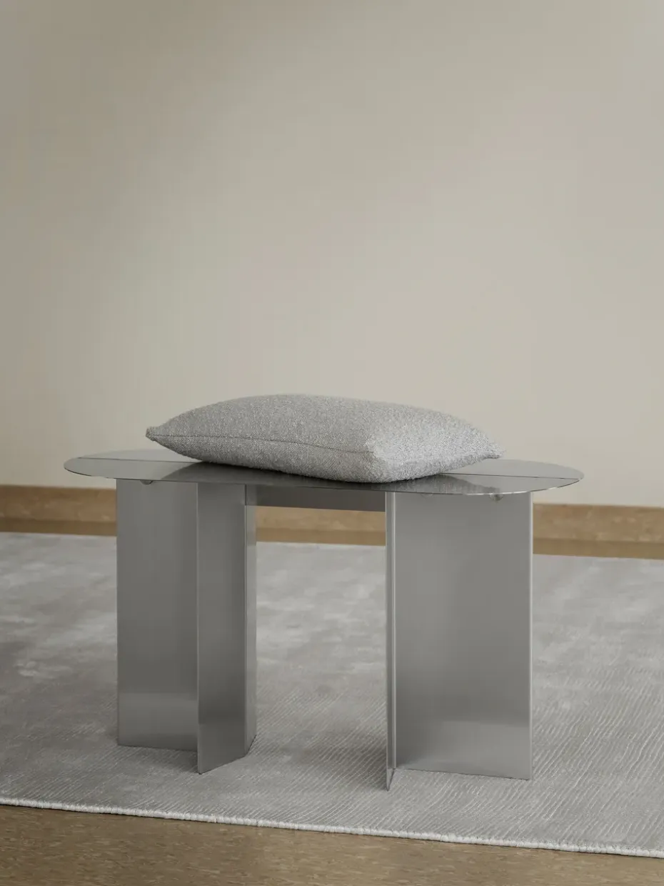 Banco ORU 80x45 cm, Acero inoxidable mate