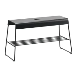 Banco para exteriores A-bench con estante de 45 cm, Black