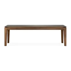 Banco para libros, Teca tintada oscura 146 cm