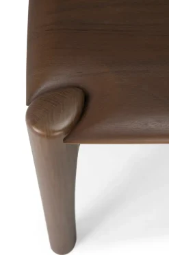 Banco PI 186x35 cm, Lackad teak brown