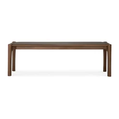 Banco PI 146x35 cm, Lackad teak brown