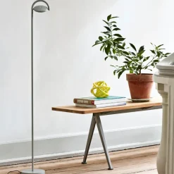 Banco Pyramid, Oak mate lacado-190 cm-estructura de acero negra