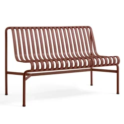 Banco sin reposabrazos Palissade Dining, Iron red