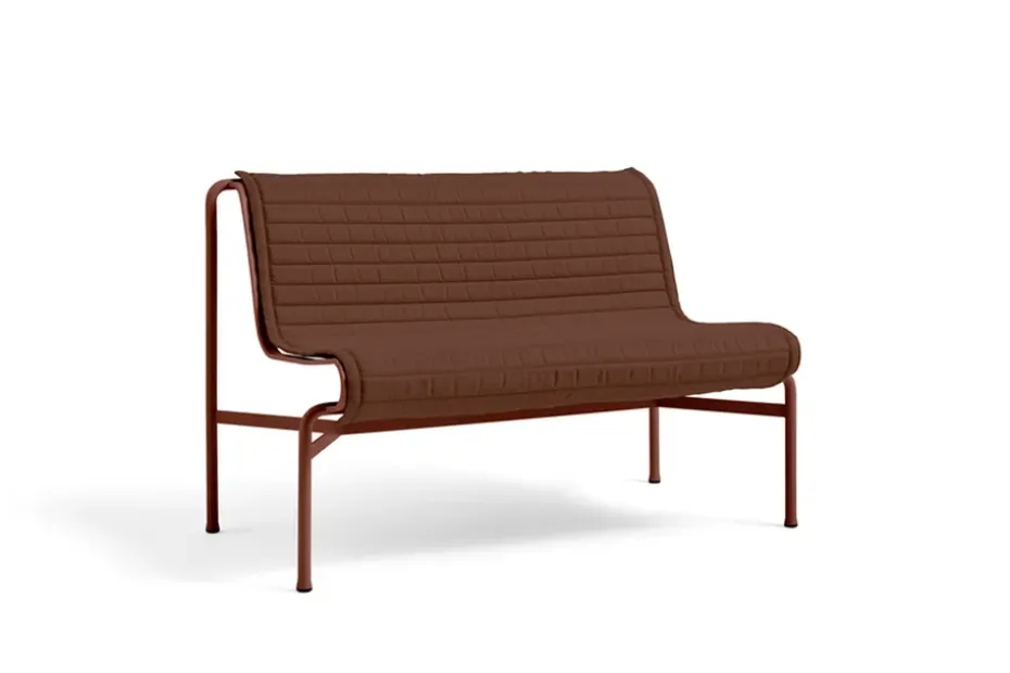 Banco sin reposabrazos Palissade Dining, Iron red