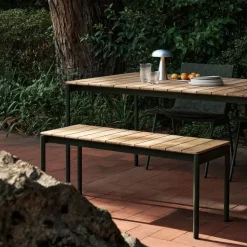 Banco Ville AV27 small 110x40 cm, Bronze green