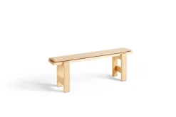 Banco Weekday 140x23 cm en pino lacado, Natural