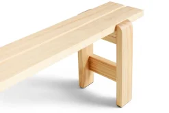 Banco Weekday 140x23 cm en pino lacado, Natural