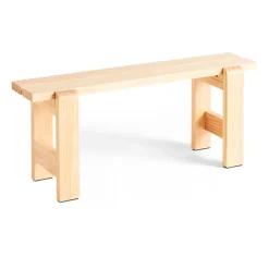 Banco Weekday 111x23 cm en pino lacado, Natural