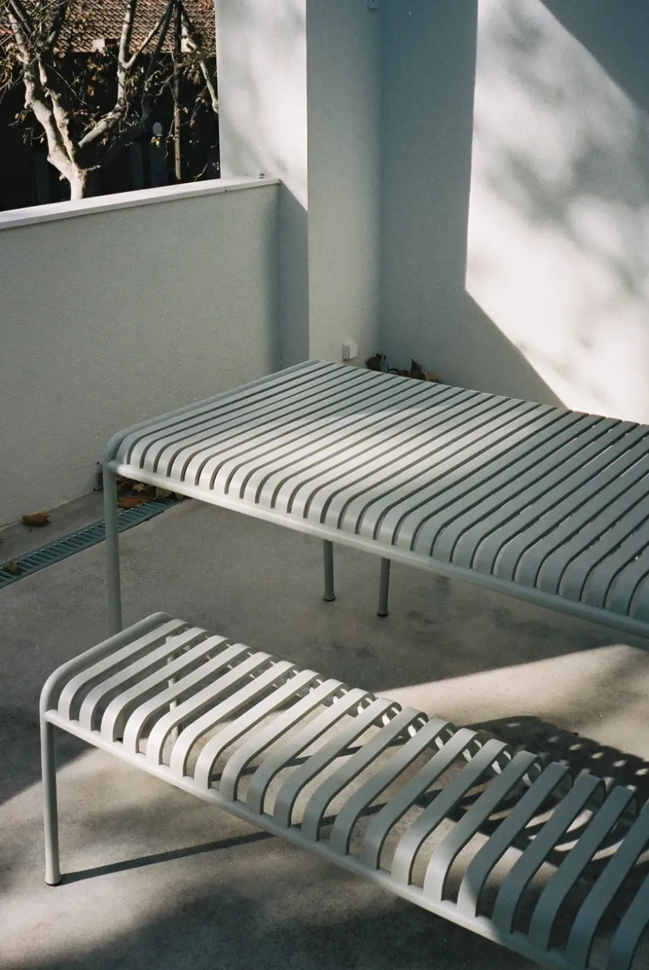 Banco 120x42 cm Palissade, Sky grey