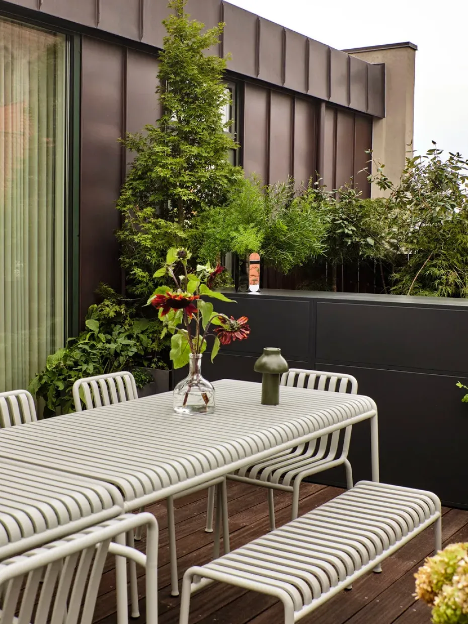 Banco 120x42 cm Palissade, Sky grey