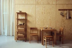 Banqueta Angle plegable, Roble