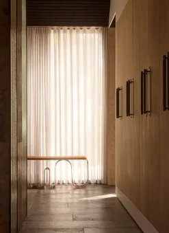 Banqueta Curva 100 cm, Amber