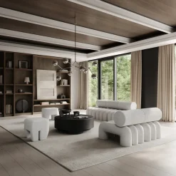 Banqueta Sculpt , Off white