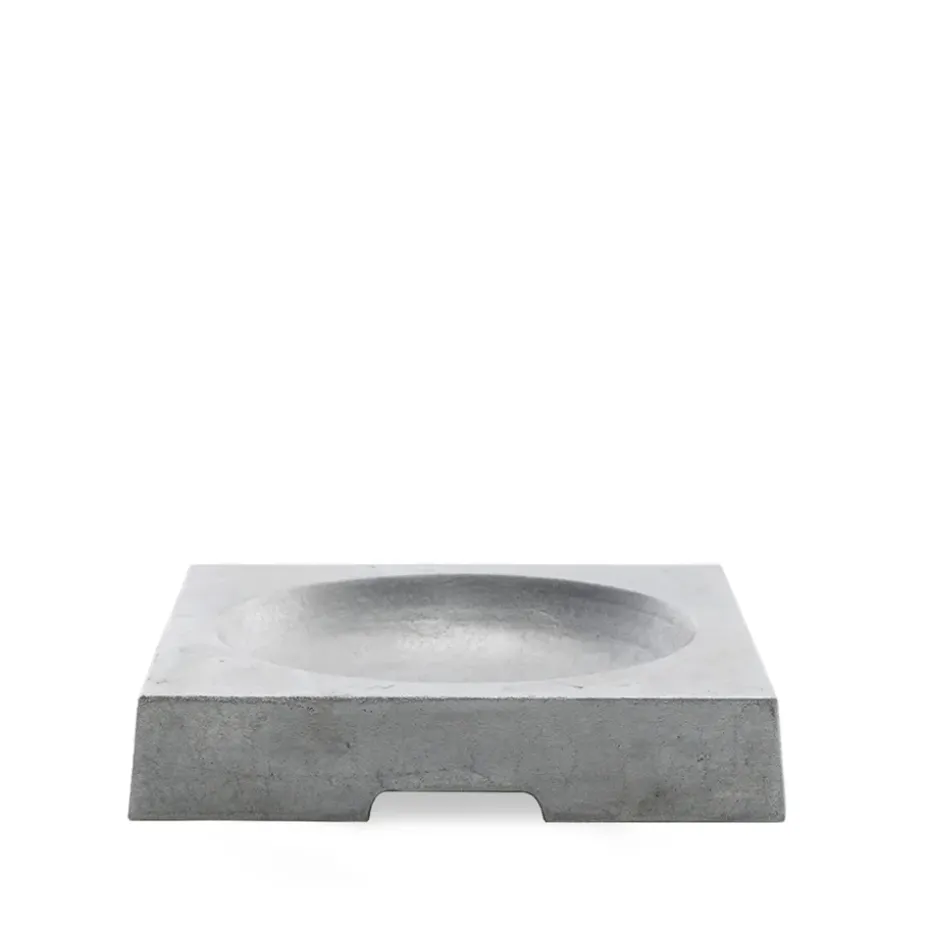 Baño para pájaros Kvadrat, Aluminio fundido en arena