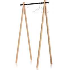 Barra para ropa Dress-Up 90, negro-naturaleza