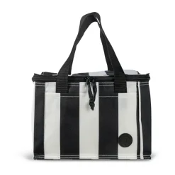 Bolsa térmica City pequeña 3,2 L, Negro-blanco