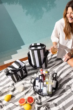 Bolsa térmica City pequeña 3,2 L, Verde-blanco