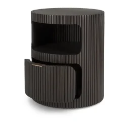 Boomerang cajonera, Dark brown mahogny, Ø45 cm