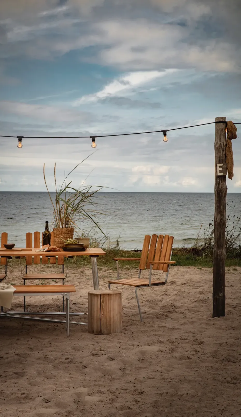 Butaca A2, Teca-estructura galvanizada en caliente