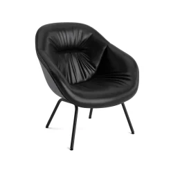 Butaca About a Lounge 87 Soft, Sense black-svart bastidor de acero