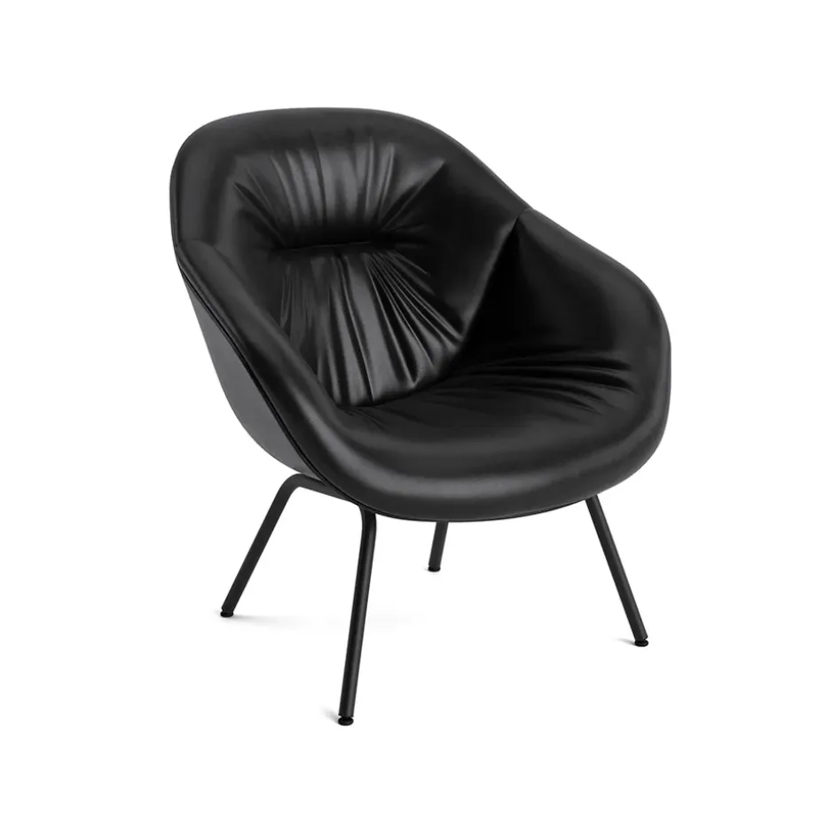 Butaca About a Lounge 87 Soft, Sense black-svart bastidor de acero