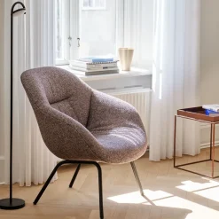 Butaca About a Lounge 87 Soft, Sense black-svart bastidor de acero