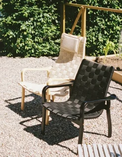 Butaca alto Primo con cojín para cuello haya lacada, natural