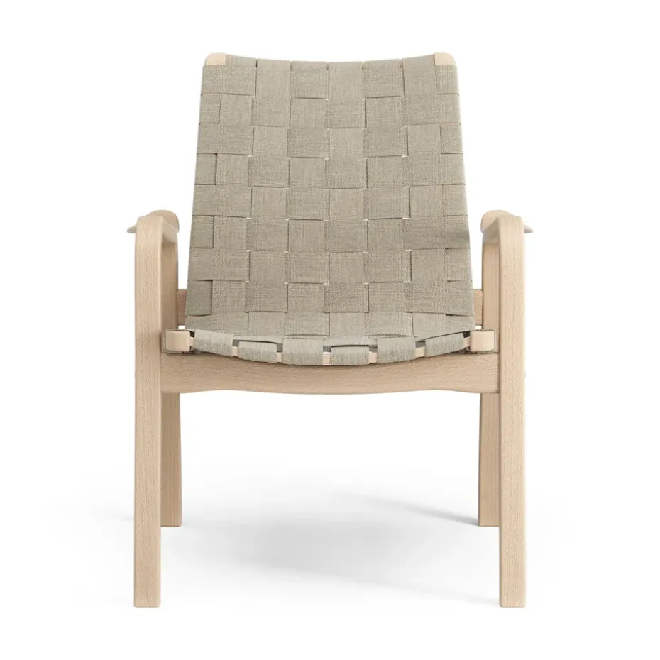 Butaca bajo Primo haya lacada, natural