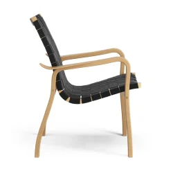 Butaca bajo Primo roble aceitado, negro