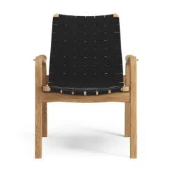 Butaca bajo Primo roble aceitado, negro