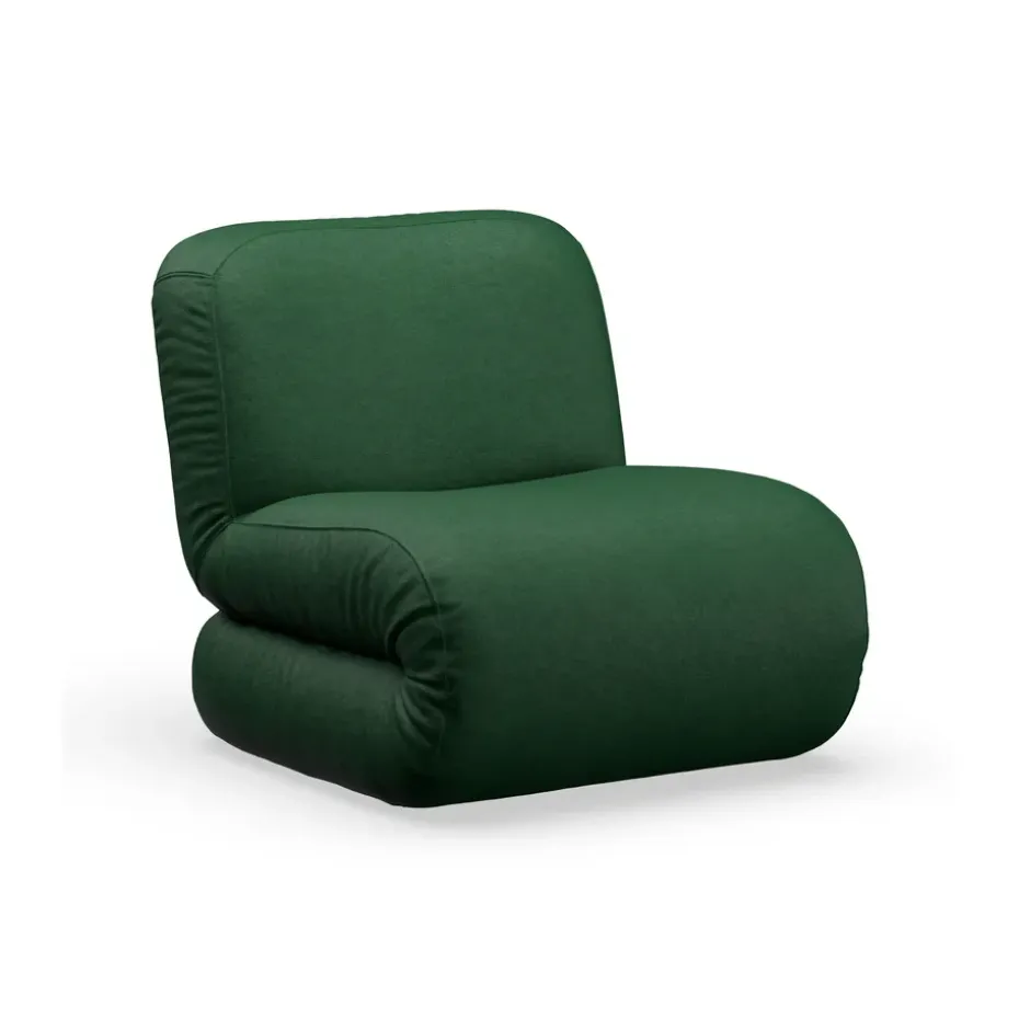 Butaca BAU, Divina melange-verde oscuro, recto