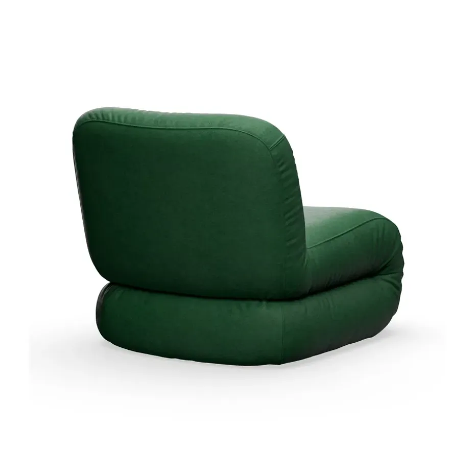 Butaca BAU, Divina melange-verde oscuro, recto