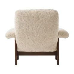 Butaca Brasilia, Dark oak-Nature sheepskin curly