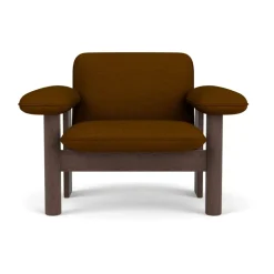 Butaca Brasilia low back, Dark oak-Baru 0450