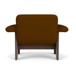 Butaca Brasilia low back, Dark oak-Baru 0450